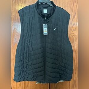 Callaway Golf Black Quilted Vest with Logo Sz 3X NWT!